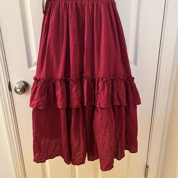 Joyfolie Mia Joy Lacy Petticoat Dress in Burgundy Girls Size 7 - Picture 15 of 16